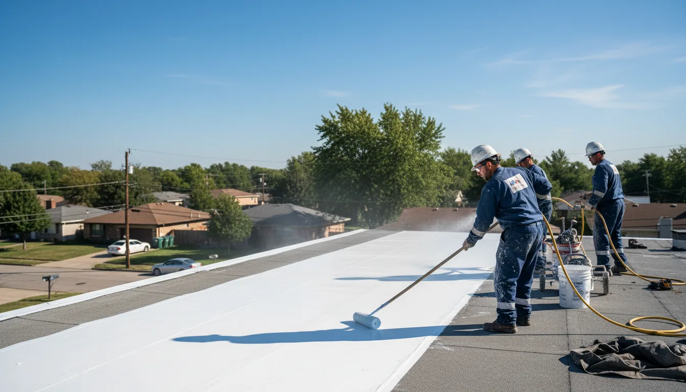Commercial roof coating in Skippers, VA near me